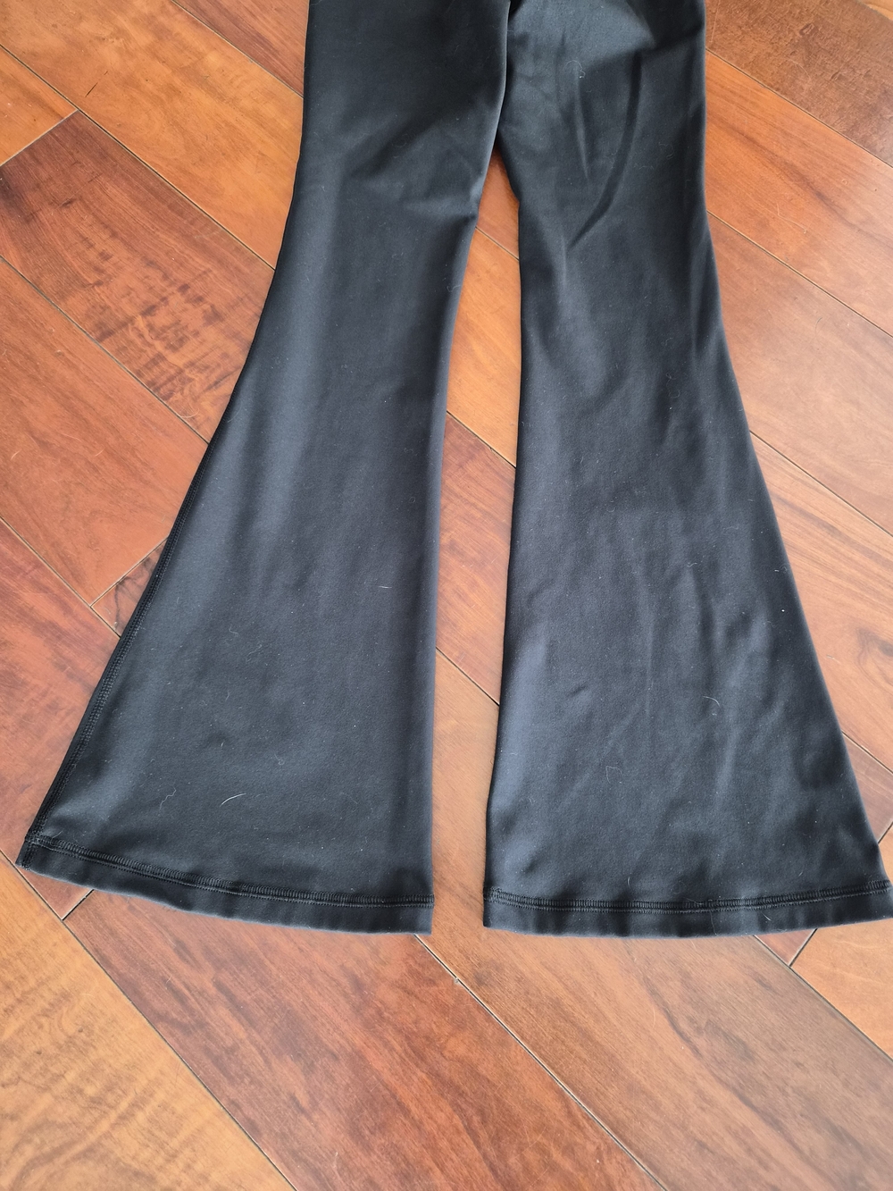 Yogalicious Lux Black Crossover High Waist Flare Leggings Pants XS - Picture 11 of 13